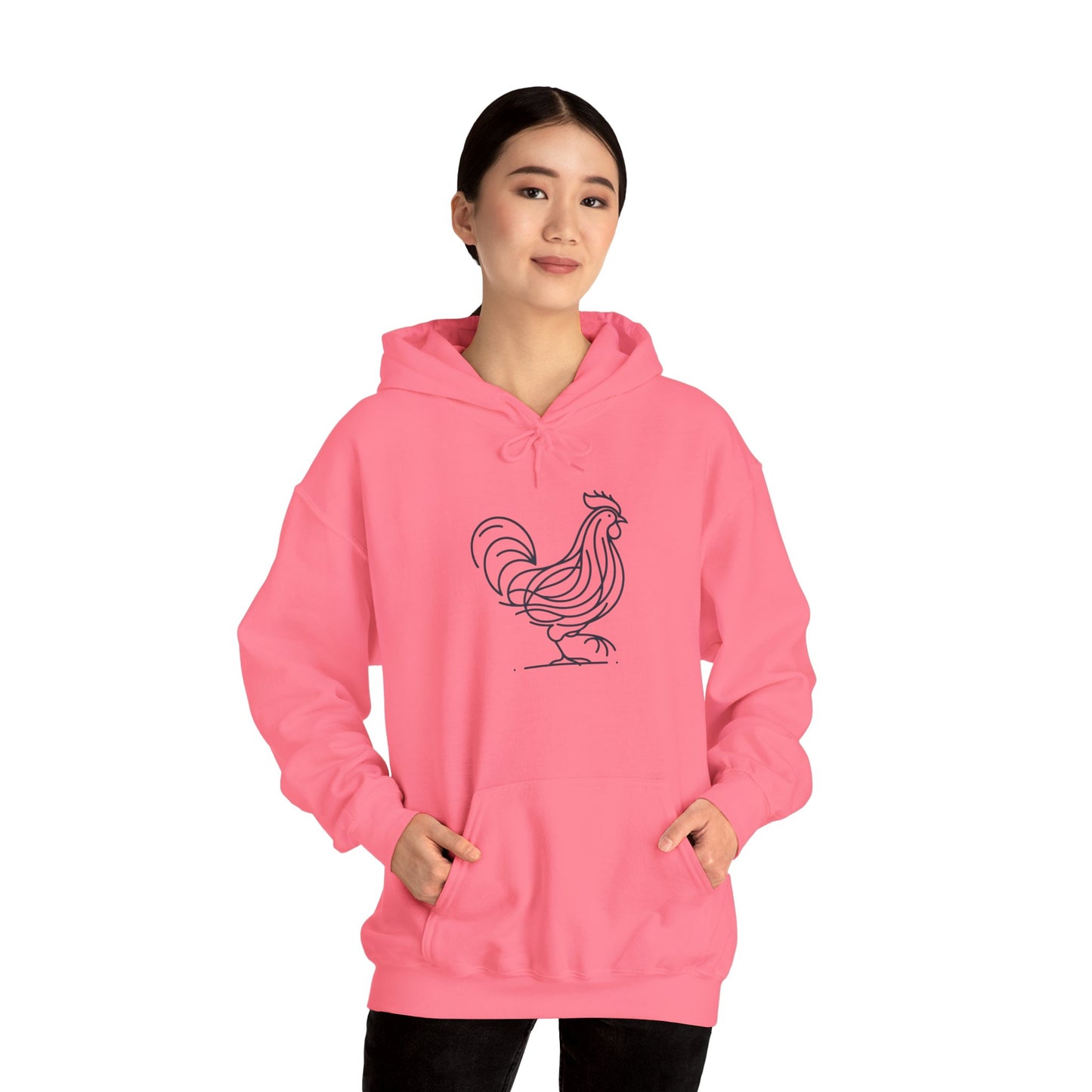 Chicken Line-Hooded Sweatshirt