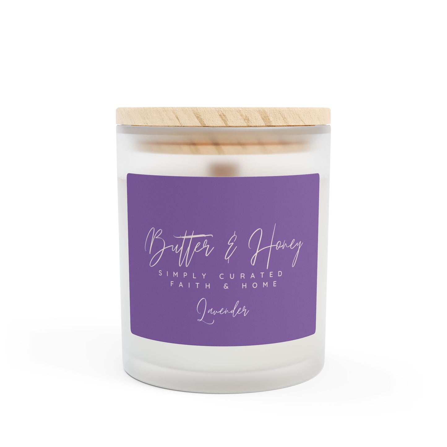 Frosted Glass Candle, 11oz-B&H