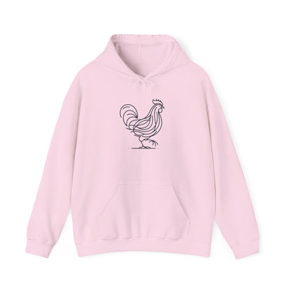 Chicken Line-Hooded Sweatshirt