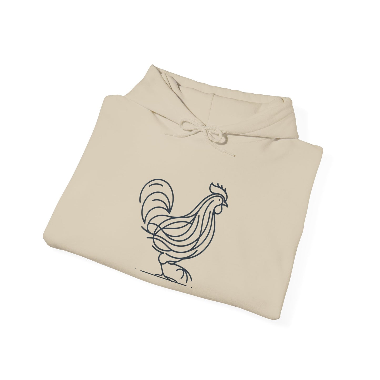 Chicken Line-Hooded Sweatshirt