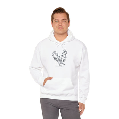 Chicken Line-Hooded Sweatshirt