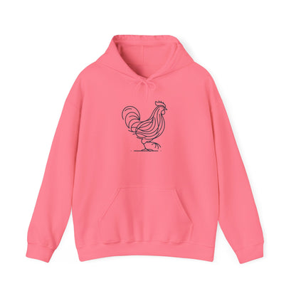 Chicken Line-Hooded Sweatshirt