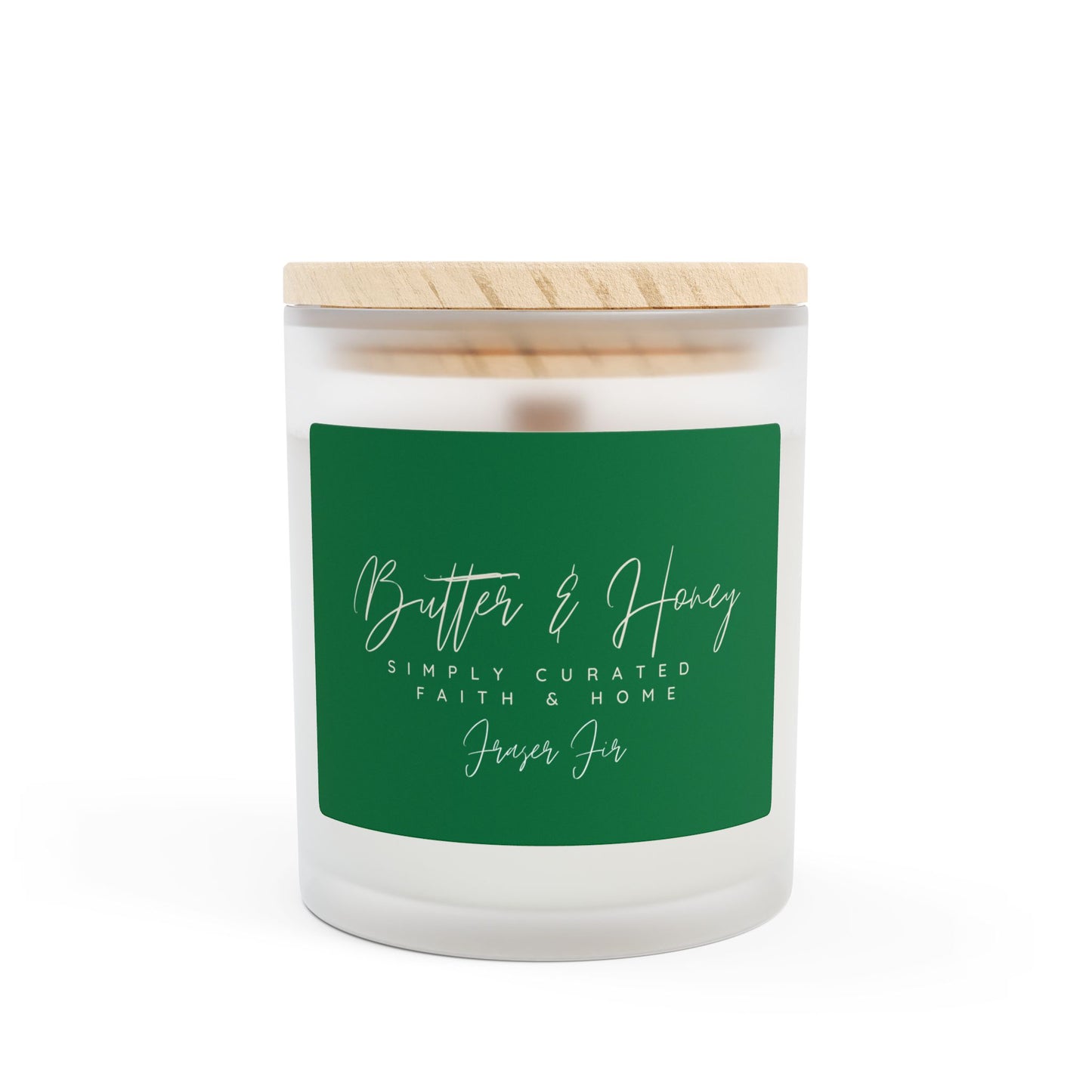 Frosted Glass Candle, 11oz-B&H