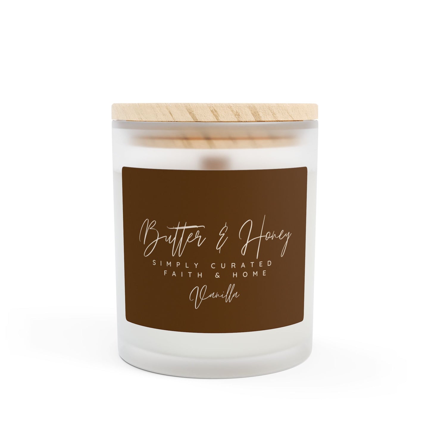 Frosted Glass Candle, 11oz-B&H