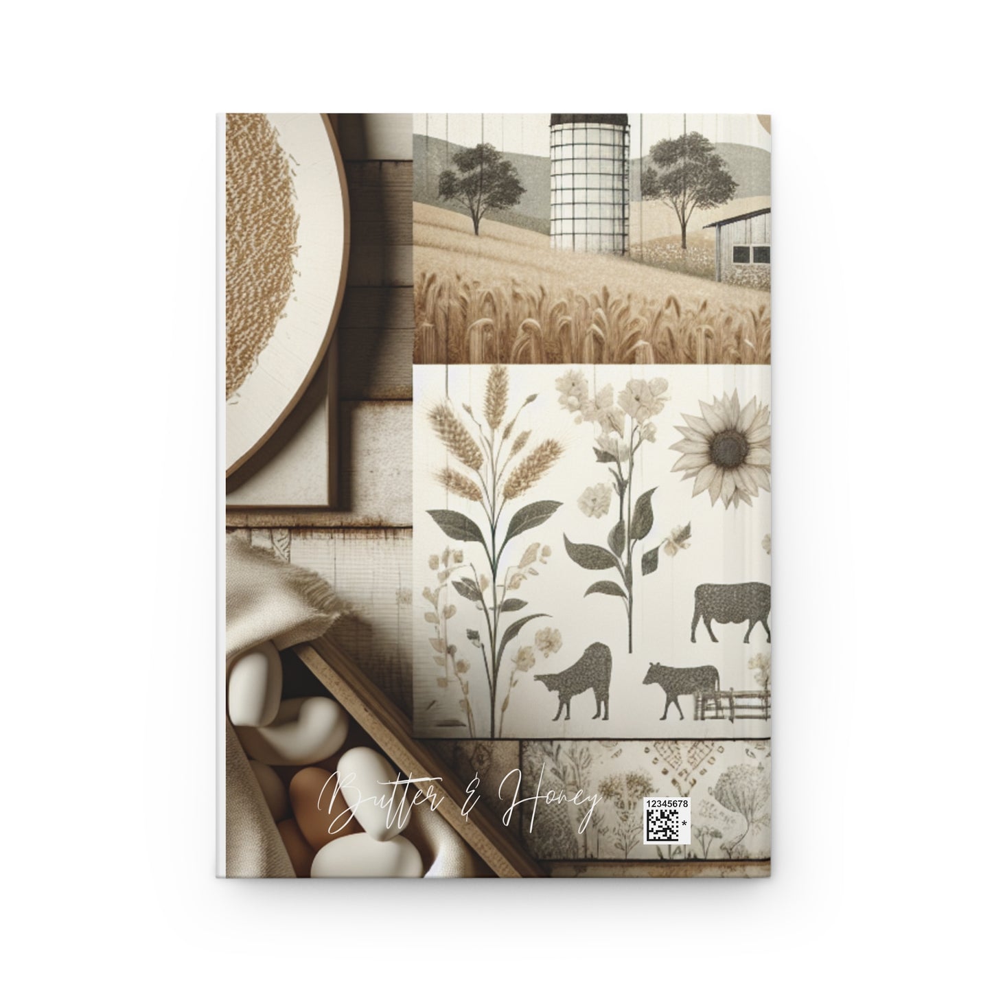 Hardcover Journal Matte-Country Pattern