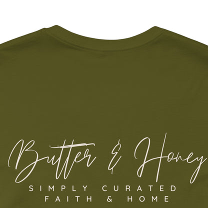 Butter & Honey Shop T-shirt- Floral Front