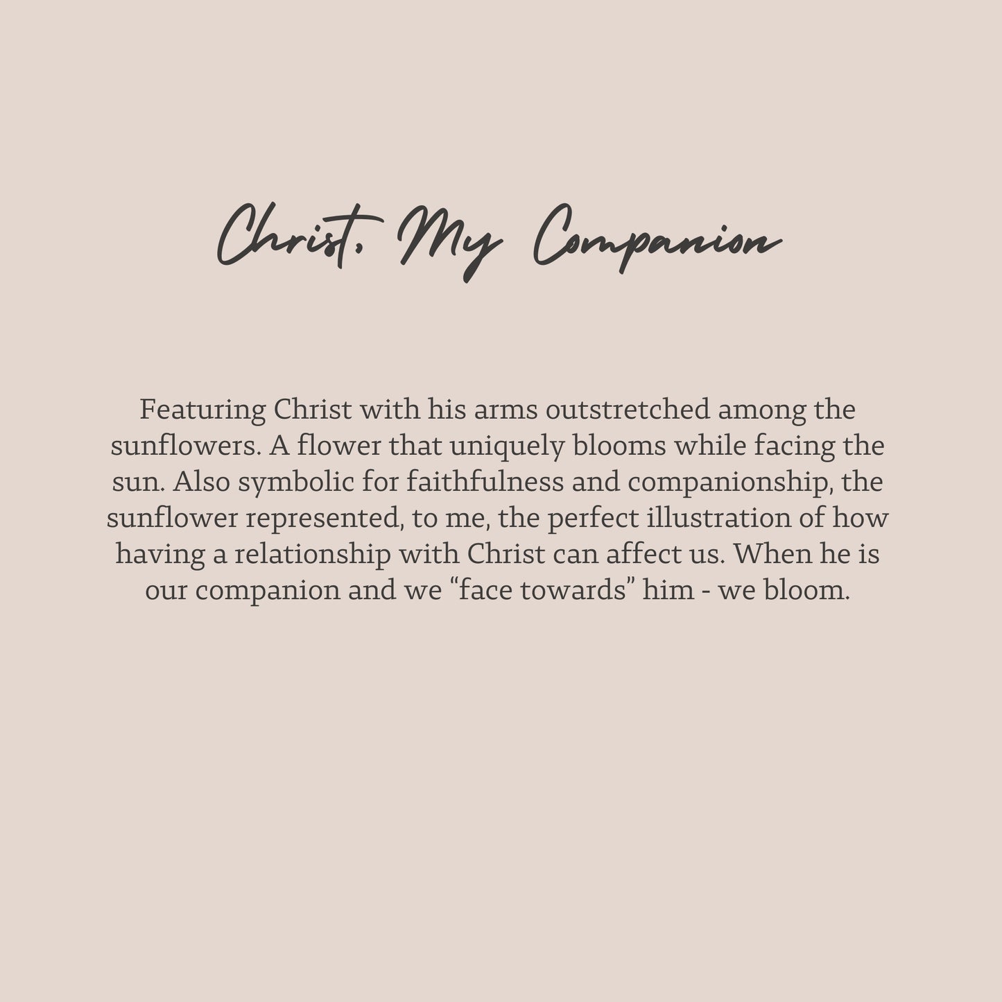 Christ, my companion-Fine Art Print